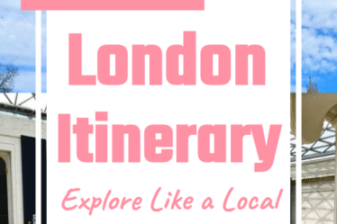 4 days london itinerary