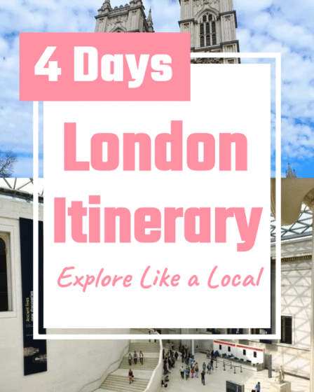4 days london itinerary