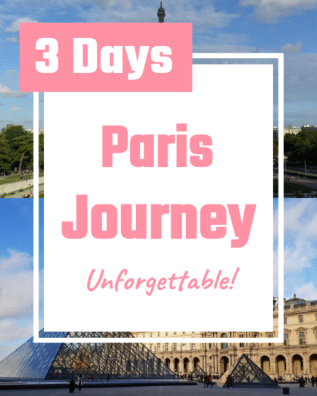 3 days paris journey