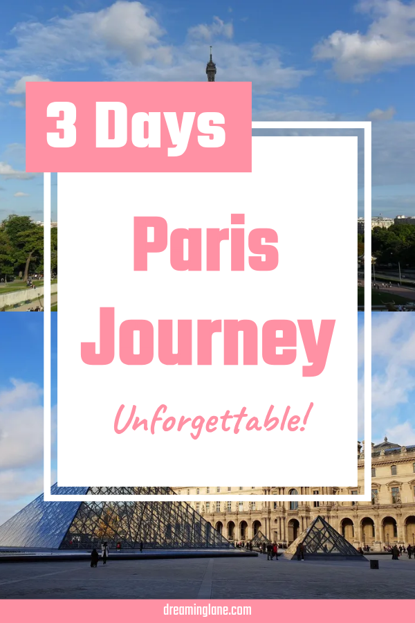 3 days paris journey