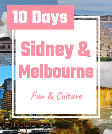 10 days sidney and melbourne